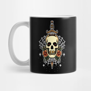 skull and dagger Mug